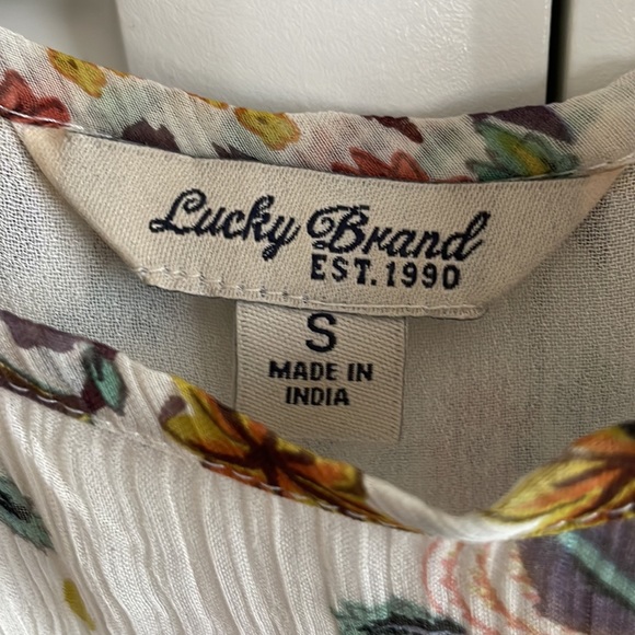 Lucky Brand cold shoulder blouse - Picture 2 of 11